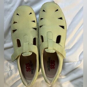 SAS Tripad Comfort Roamer Loafer Walking Shoes Women’s Lt. Green Leather Size 9
